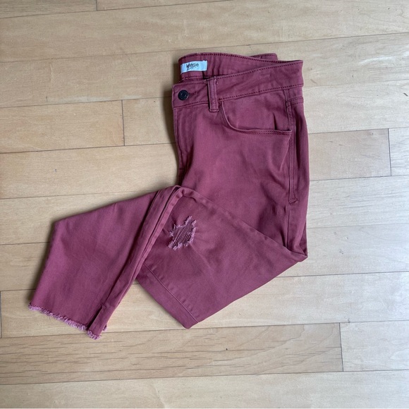 Kensie - Rust Cropped Jeans - Size 6 - Picture 4 of 4